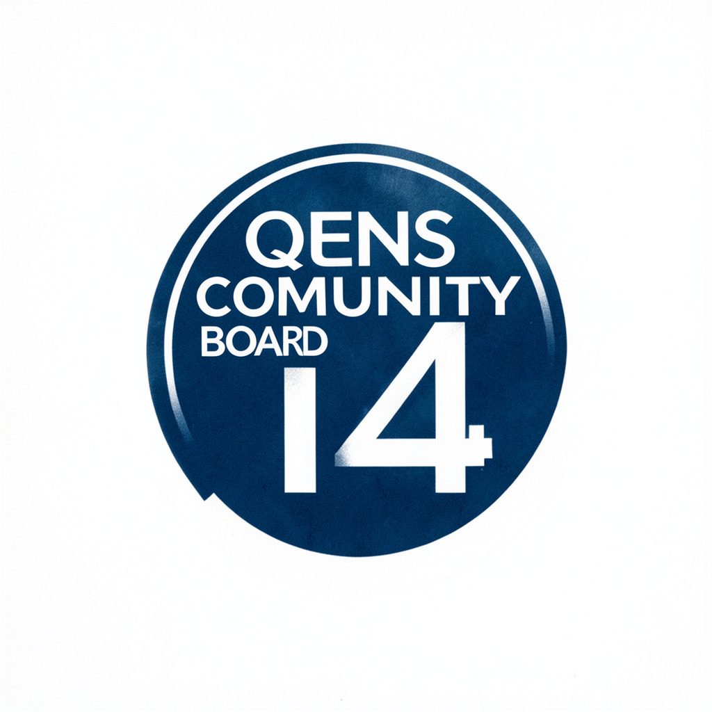 Queens Community Board 14 logo mark on a clean white background